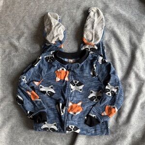 Simple Joys by Carter’s Fox and raccoon footed sleeper - 3T